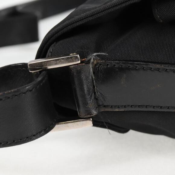 GUCCI Shoulder Bag Nylon Black Silver 019.0308 - Picture 6 of 16